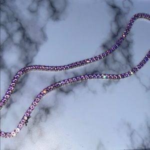 Pink tennis necklace/chain!
